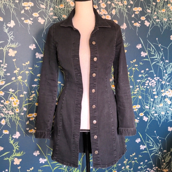 Zara Jackets & Coats Zara Denim Trench Coat Style Jean Jacket